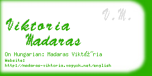 viktoria madaras business card